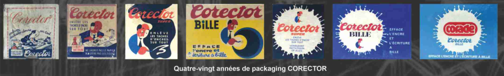 Packaging effaceur d'encre corector